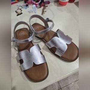 Stylish Silver Kids Sandals